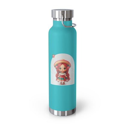 Pink Petals Insulated Bottle, 22oz