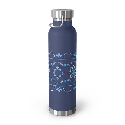 Blue Insulated Bottle, 22oz