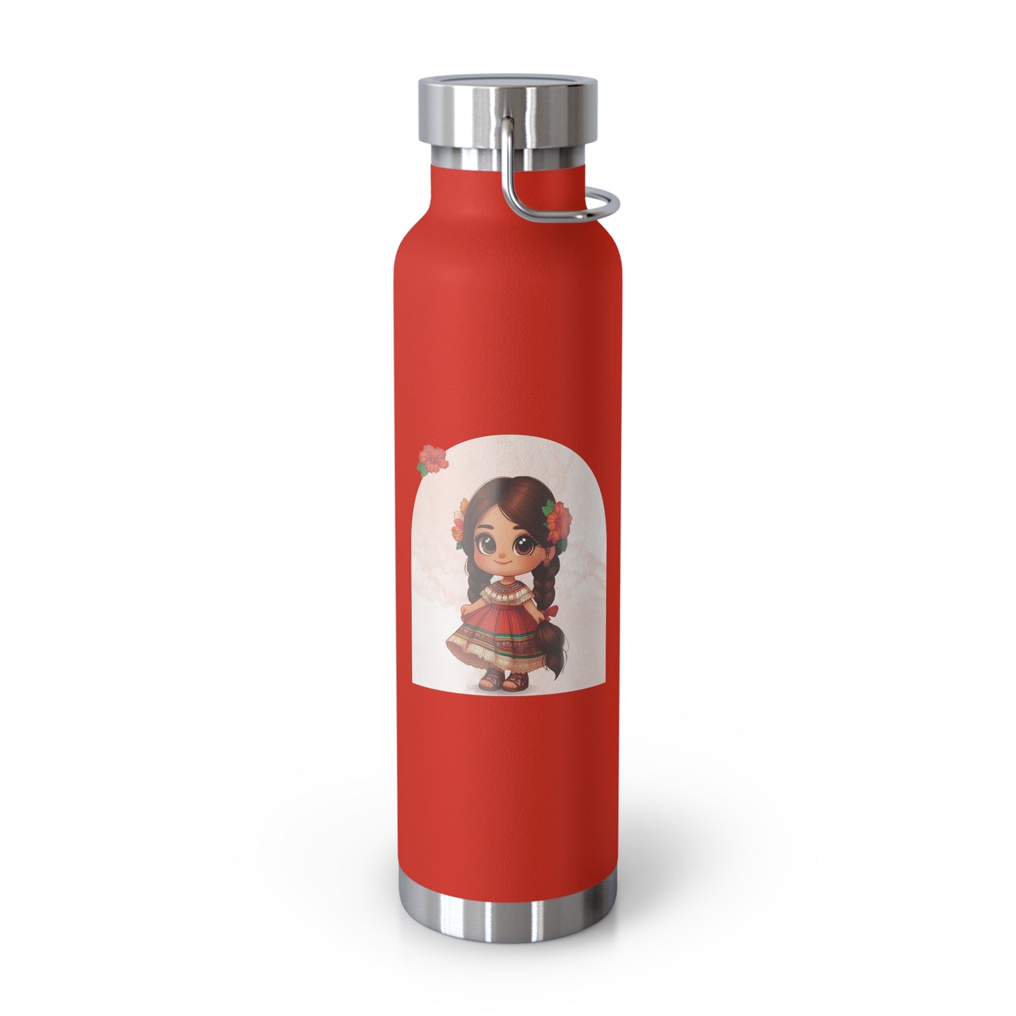 Hibiscus Charm Insulated Bottle, 22oz